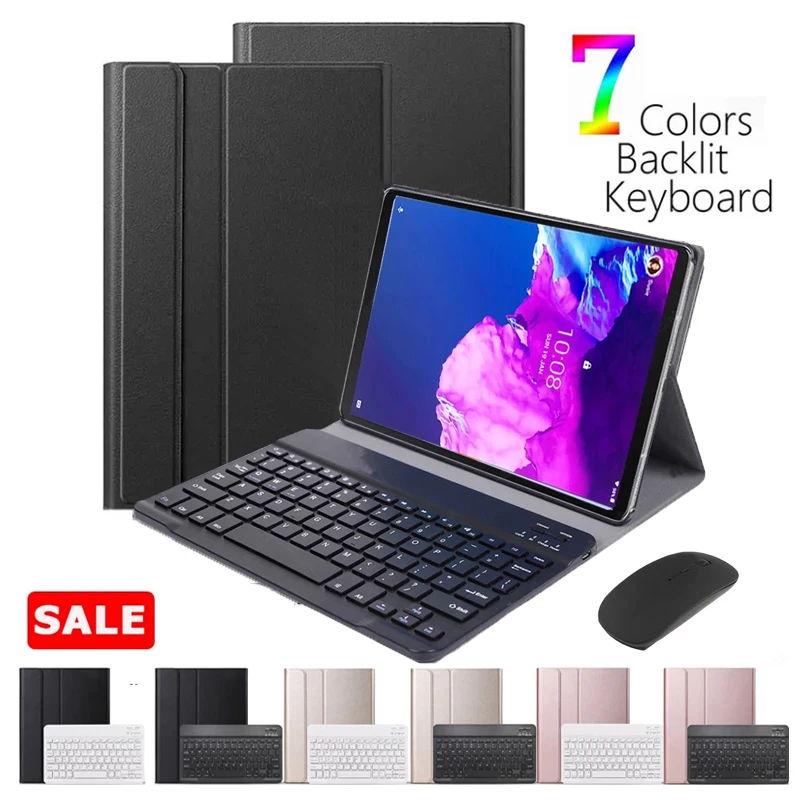 Чехол для Lenovo Tab P11 Xiaoxin Pad 11 чехол планшета Bluetooth клавиатура мышь TB-J606F TB-J606N TB-J606L