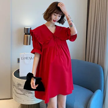 New summer maternity dress korean large size maternity dress solid color lotus leaf collar lapel chiffon maternity dress
New summer maternity dress korean large size maternity dress solid color lotus leaf collar lapel chiffon maternity dress