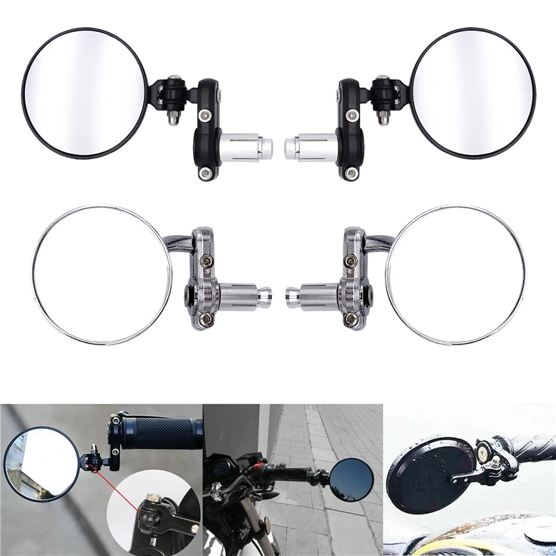 1 Pair 7/8" Universal Round Aluminum Motorcycle Rearview Mirror Folding Handle Bar End Rearview Side Mirrors Moto Accessories
1 Pair 7/8" Universal Round Aluminum Motorcycle Rearview Mirror Folding Handle Bar End Rearview Side Mirrors Moto Accessories