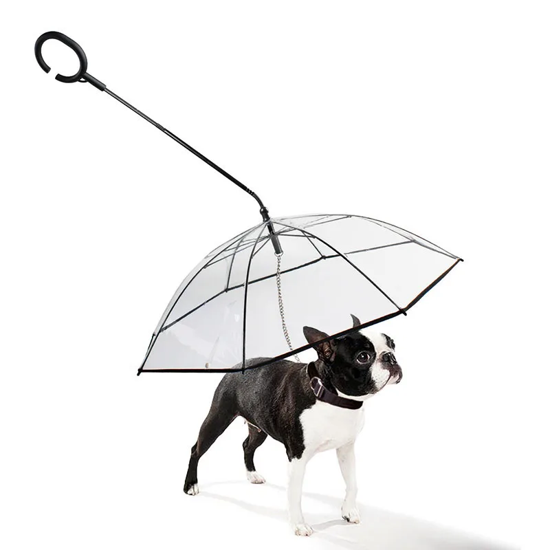 Telescopic Handle Pet Umbrella Rain Gear with Dog Leads Transparent Pet Umbrella Keeps Pet Dry Comfortable In Rain
Telescopic Handle Pet Umbrella Rain Gear with Dog Leads Transparent Pet Umbrella Keeps Pet Dry Comfortable In Rain