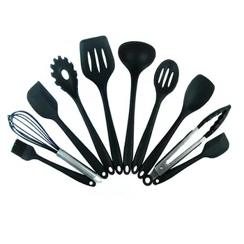 Silicone Cookware Set 10 Sets of Non-Stick Silicone Kitchenware Shovel Spoon Cooking
Silicone Cookware Set 10 Sets of Non-Stick Silicone Kitchenware Shovel Spoon Cooking