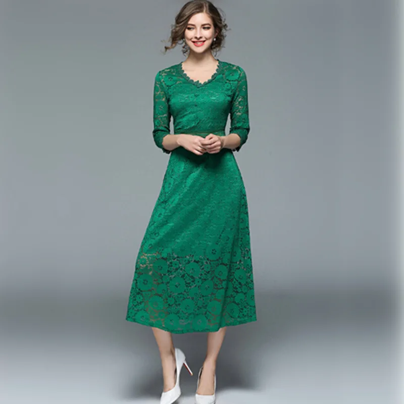 Europe And America Origional WOMEN'S Dress 2018 Spring And Autumn New Style Slim Fit Waist Hugging Lace Dress Mid-length
Europe And America Origional WOMEN'S Dress 2018 Spring And Autumn New Style Slim Fit Waist Hugging Lace Dress Mid-length