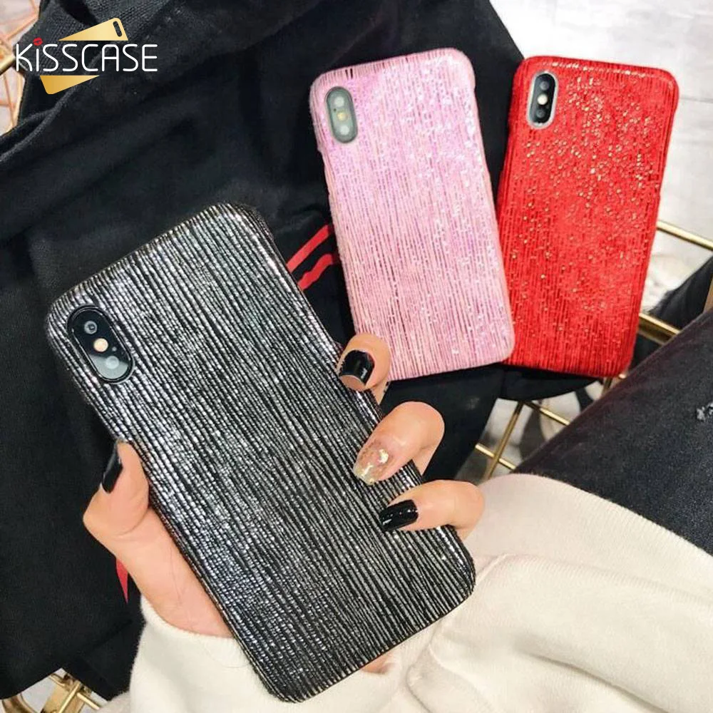 KISSCASE чехол для iPhone 7 Plus X Жесткий Полосатый телефона 6 6s 8 ультра тонкий Шикарный