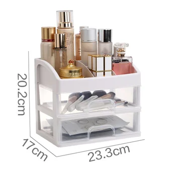 1PC Plastic Cosmetic 2 Layer Drawer Organizer Makeup Container Desktop Sundry Storage Case
1PC Plastic Cosmetic 2 Layer Drawer Organizer Makeup Container Desktop Sundry Storage Case