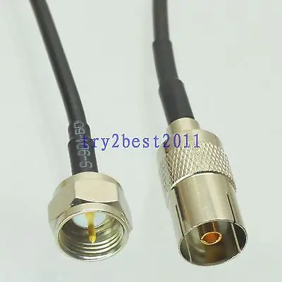 DHL/EMS 50 Sets RG174 IEC PAL DVB-T jack pin to F TV plug pin RF Jumper pigtail Cable 6inch -C1
DHL/EMS 50 Sets RG174 IEC PAL DVB-T jack pin to F TV plug pin RF Jumper pigtail Cable 6inch -C1