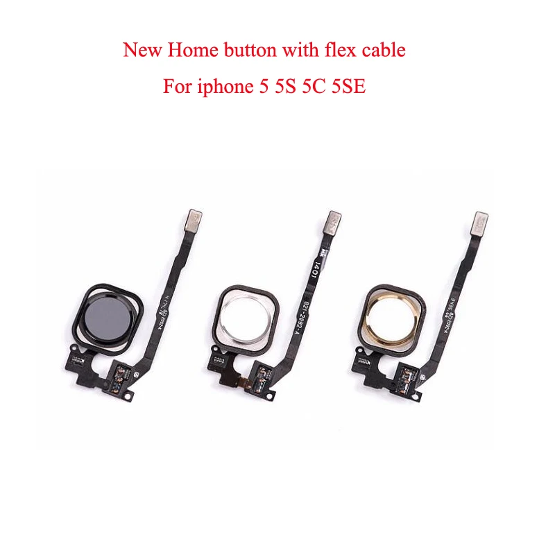 10pcs/lot New Home Button with Flex Cable for iPhone 5 5C 5S Home button Flex Assembly
10pcs/lot New Home Button with Flex Cable for iPhone 5 5C 5S Home button Flex Assembly
