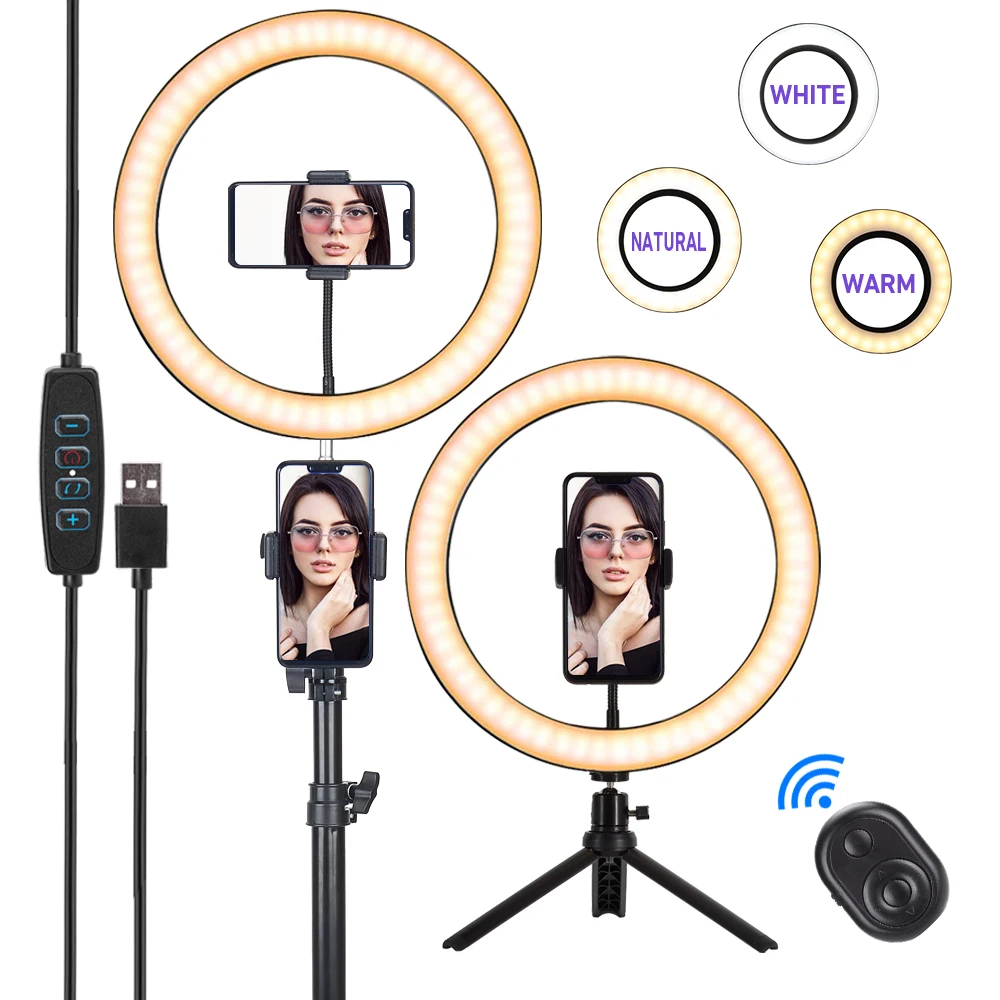 10" 12" LED Ring Light Photography Selfie 1.9m Tripod Stand + Desktop Sport Camer Studio Youtube Makeup Tiktok Video USB D40
10" 12" LED Ring Light Photography Selfie 1.9m Tripod Stand + Desktop Sport Camer Studio Youtube Makeup Tiktok Video USB D40