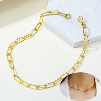 GOLD COLOR ALTA CAPTURE CHARM NECKLACE RETRO PAPERCLIP HERA CHAIN NECKLACE IN STAINLESS STEEL CHOKERS FOR WOMEN JEWELRY
GOLD COLOR ALTA CAPTURE CHARM NECKLACE RETRO PAPERCLIP HERA CHAIN NECKLACE IN STAINLESS STEEL CHOKERS FOR WOMEN JEWELRY