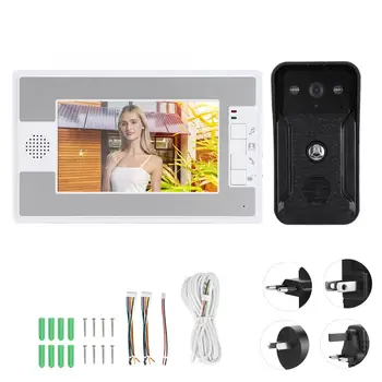 7in TFT Video Door Phone Wired Rainproof Doorbell IR Camera 2-Way Audio Visual Intercom 100-240V
7in TFT Video Door Phone Wired Rainproof Doorbell IR Camera 2-Way Audio Visual Intercom 100-240V