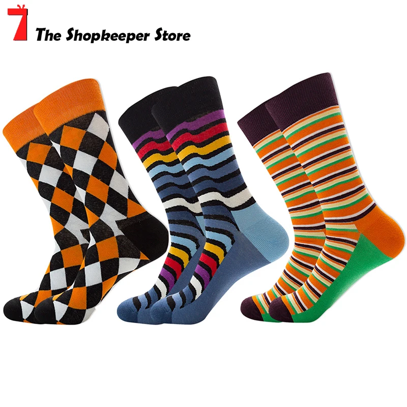 2020 Spring Funny Socks Men Personality Geometric Striped Square Wave Pattern Breathable Socks Male Size 39-46
2020 Spring Funny Socks Men Personality Geometric Striped Square Wave Pattern Breathable Socks Male Size 39-46