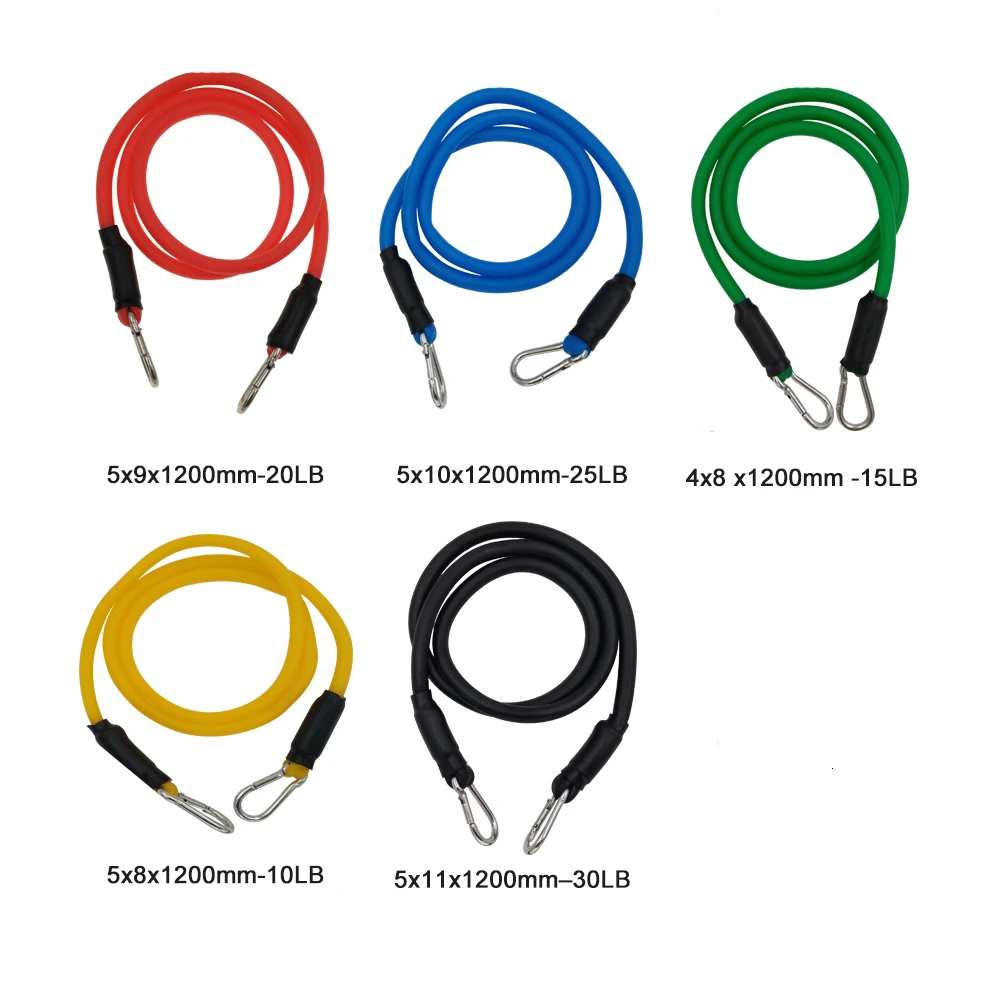 XC 11pcsset Pull Rope Fitness Exercises Resistance Bands Yoga Crossfit Latex Tubes Pedal Excerciser Body Training Workout