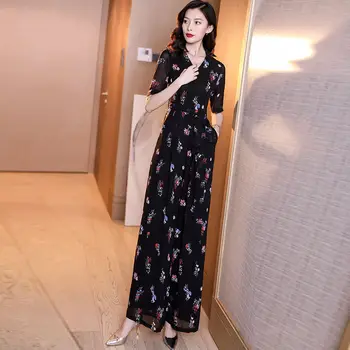 Women 2020 Summer New Fashion Chiffon Jumpsuit Rompers Female Vintage Short Sleeve V-Neck Floral Print Overalls Jumpsuits L51
Women 2020 Summer New Fashion Chiffon Jumpsuit Rompers Female Vintage Short Sleeve V-Neck Floral Print Overalls Jumpsuits L51