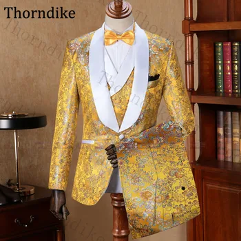 Thorndike Floral Print Yellow Wedding Suit For Men Shawl Lapel Blazer With Pants Men Dancer Performance Festival Prom Retro Suit
Thorndike Floral Print Yellow Wedding Suit For Men Shawl Lapel Blazer With Pants Men Dancer Performance Festival Prom Retro Suit