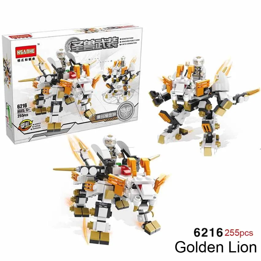 Phantom Holy Beast Warrior Golden Lion Warrior 255 pcs Action figures Building Blocks Toys Compatible All Brand Bricks NO.6216
Phantom Holy Beast Warrior Golden Lion Warrior 255 pcs Action figures Building Blocks Toys Compatible All Brand Bricks NO.6216