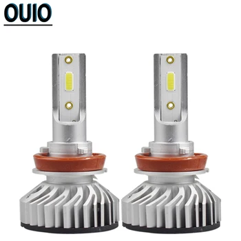 Car Headlight Bulbs 2PCS F2 H11 LED 6000K White 8000LM Fog Light H1 H4 H7 H8 H9 9005 9006 Hi/Lo Headlamp Car Lights Accessories