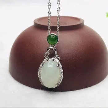 Natural Hetian Jade 925 Sterling Silver Engagement Pendants For Women Wedding Party Gift Fine Jewelry Xmas Gift
Natural Hetian Jade 925 Sterling Silver Engagement Pendants For Women Wedding Party Gift Fine Jewelry Xmas Gift