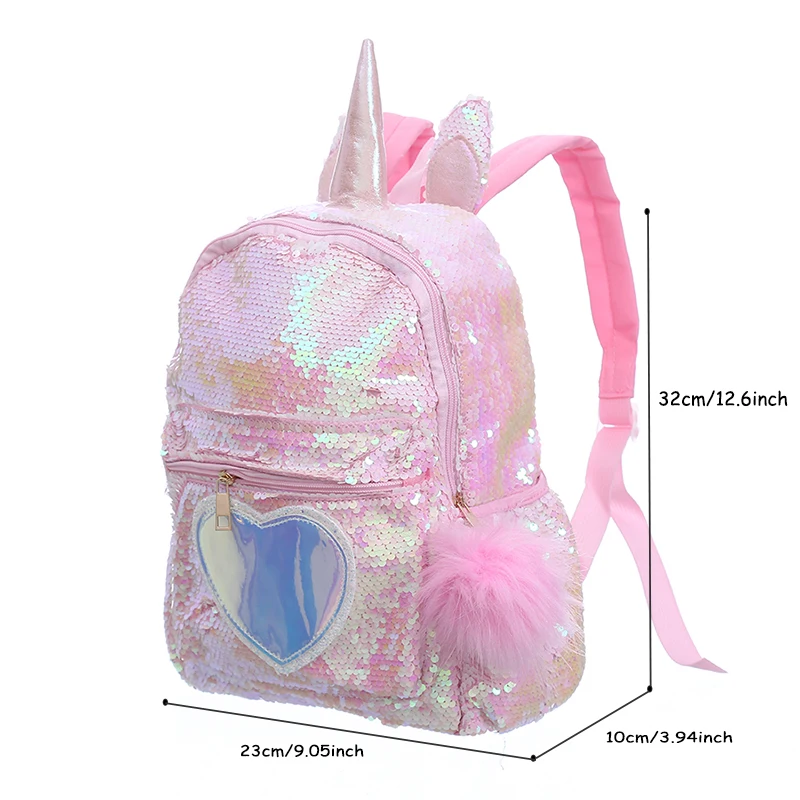 Unicorn Gorgeous Sequin Heart Backpack Unicorn Gorgeous Sequin Heart Backpack