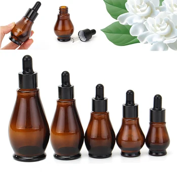 5Pcs 10-100ml Amber Water Droplets Shape Empty Glass Bottle For Essential Oil Perfume Dropper Bottle Portable Travel Essentials
5Pcs 10-100ml Amber Water Droplets Shape Empty Glass Bottle For Essential Oil Perfume Dropper Bottle Portable Travel Essentials