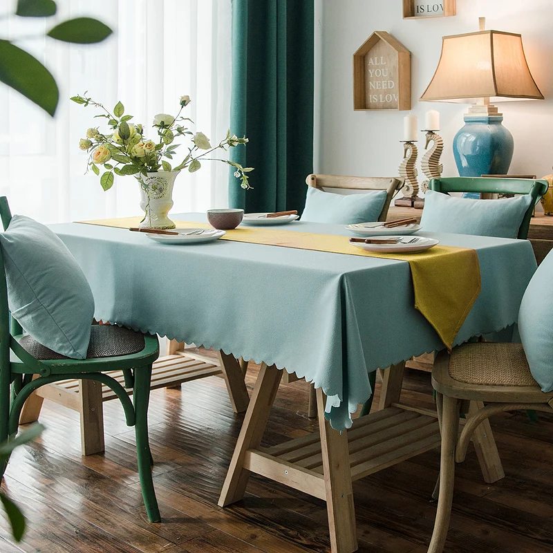 Solid Color Simple Tablecloth Wave Macrame Lace High Quality Table Cover Oilproof Rectangle Art Home Decor For Kitchen Tea Table
Solid Color Simple Tablecloth Wave Macrame Lace High Quality Table Cover Oilproof Rectangle Art Home Decor For Kitchen Tea Table
