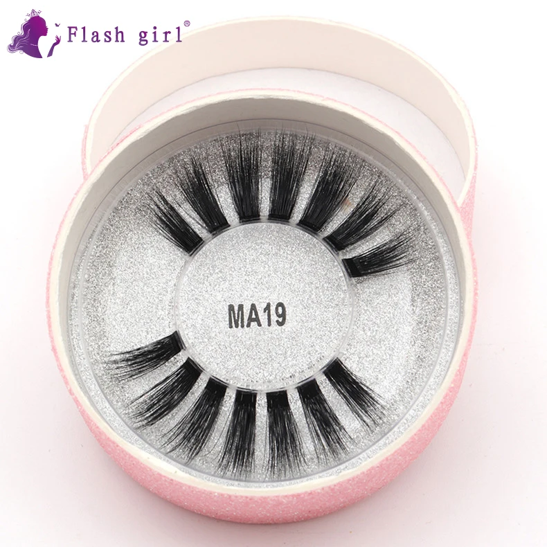 Custom packaging MA19 own brand 100% handmade 3D faux mink eyelashes with round package
Custom packaging MA19 own brand 100% handmade 3D faux mink eyelashes with round package