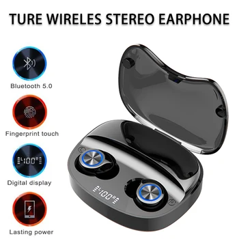Tws 2000mA Bluetooth 5.0 Earphone Digital Display Fingerprint Touch Type-C Port Earpieces Waterproof Wireless In-ear Earbuds
Tws 2000mA Bluetooth 5.0 Earphone Digital Display Fingerprint Touch Type-C Port Earpieces Waterproof Wireless In-ear Earbuds
