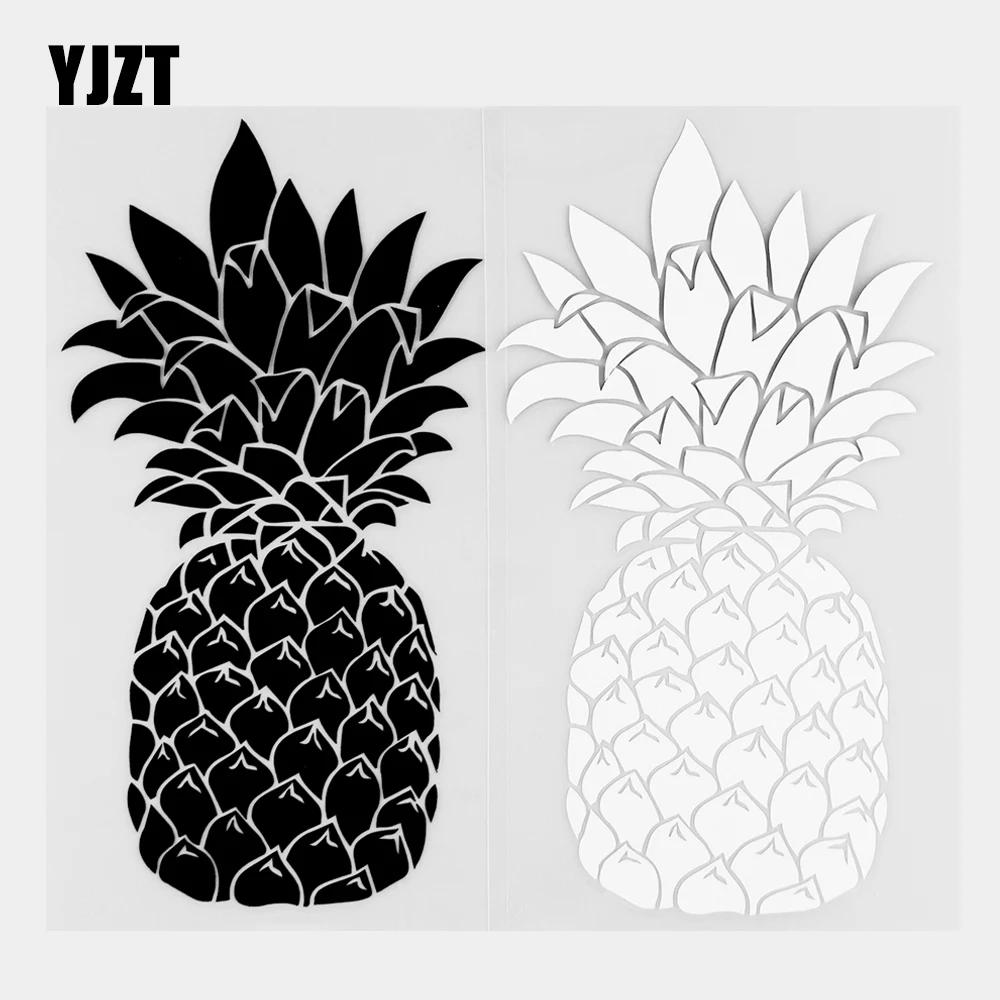 Фото YJZT 9 3 × 17 2 см виниловые наклейки забавные рисунки в виде ананаса роспись