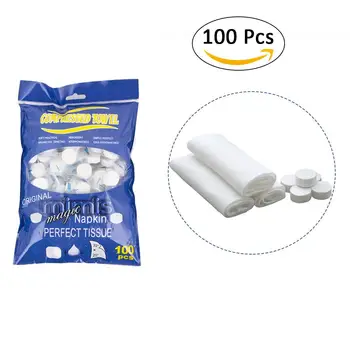 100pcs/pack Compressed Towel Outdoor Travel Cotton Disposable Towel Magic Beauty Salons With Cleansing Towel Handkerchief
100pcs/pack Compressed Towel Outdoor Travel Cotton Disposable Towel Magic Beauty Salons With Cleansing Towel Handkerchief