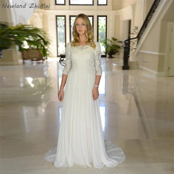 New Fashion Beach Wedding Dress 2020 Elegant Long Chiffon Bridal Gown Lace Top Beading Chiffon Skirt Long Bride Dress Charming
New Fashion Beach Wedding Dress 2020 Elegant Long Chiffon Bridal Gown Lace Top Beading Chiffon Skirt Long Bride Dress Charming