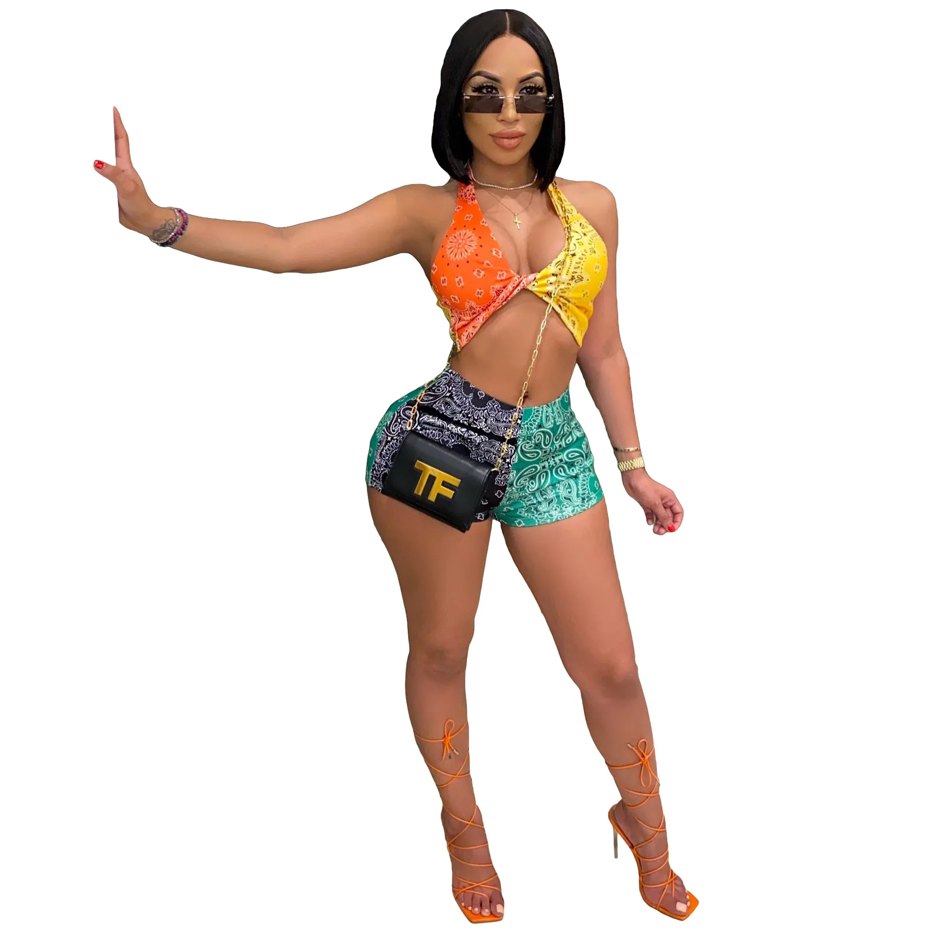 В уличном стиле с принтом комплект из 2 предметов для женщин 2021 новый сексуальный v-образный вырез с низким вырезом на спине кроп топ и шорты облегающее Клубное платье, костюмы из двух предметов
В уличном стиле с принтом комплект из 2 предметов для женщин 2021 новый сексуальный v-образный вырез с низким вырезом на спине кроп топ и шорты облегающее Клубное платье, костюмы из двух предметов