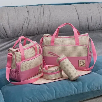 Baby Nappy Changing Bag Stroller Mom Maternity Nappy Bags Large Capacity Infant Diaper Set Bag Baby Care Handbag Set 5Pcs/Set
Baby Nappy Changing Bag Stroller Mom Maternity Nappy Bags Large Capacity Infant Diaper Set Bag Baby Care Handbag Set 5Pcs/Set