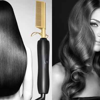 Copper Electric Heating Comb Wet&Dry Use Fast Heating Straightener Comb Electric Environmentally Friendly Titanium Alloy Curler
Copper Electric Heating Comb Wet&Dry Use Fast Heating Straightener Comb Electric Environmentally Friendly Titanium Alloy Curler