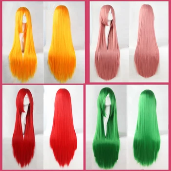 MANWEILong Straight Wig cosplay Heat Resistant Synthetic Hair wig anime Cosplay Wigs Red Purple Pink Black grey
MANWEILong Straight Wig cosplay Heat Resistant Synthetic Hair wig anime Cosplay Wigs Red Purple Pink Black grey
