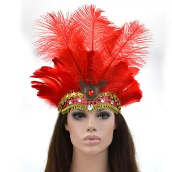 Halloween decoration Women Sequins Rhinestone Feather Headband Show Halloween Dancing Party Headpiece
Halloween decoration Women Sequins Rhinestone Feather Headband Show Halloween Dancing Party Headpiece