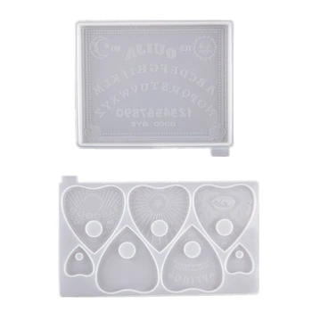 Gothic Witchcraft Board Heart Pendant Resin Mold Planchette Resin Mold Art Craft X7XB
Gothic Witchcraft Board Heart Pendant Resin Mold Planchette Resin Mold Art Craft X7XB