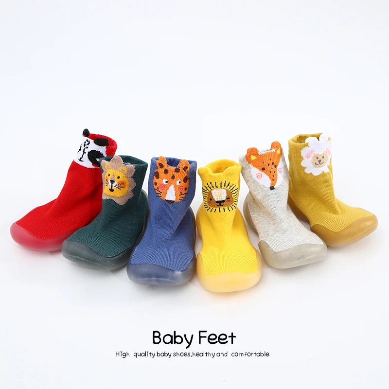 Description Picture 2 of itemBaby Socks Shoes Infant Cute Cartoon Kids Boy Shoes Soft Rubber Sole Child Floor Sneaker BeBe Booties Toddler Girls First Walker