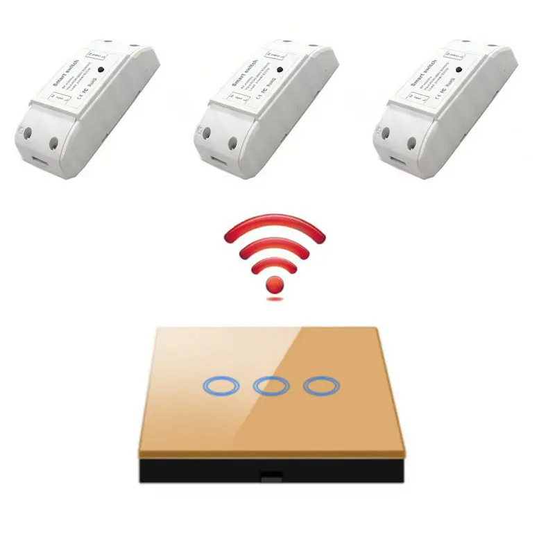 Wireless Switch 86 Wall Panel Touch Screen Remote Control Transmitter 1/2/3 Gang Smart Switch Receiver For Home Modification
Wireless Switch 86 Wall Panel Touch Screen Remote Control Transmitter 1/2/3 Gang Smart Switch Receiver For Home Modification