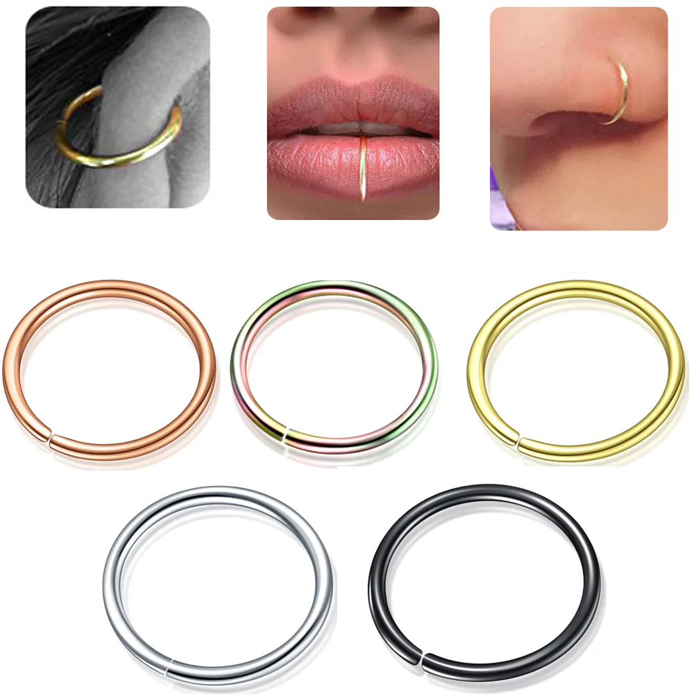 1PC Fake Piercing Nose Rings Labret Piercing Nose Rook Piercings 20G Stainless Steel Tragus Earrings Helix Piercing Body Jewelr
1PC Fake Piercing Nose Rings Labret Piercing Nose Rook Piercings 20G Stainless Steel Tragus Earrings Helix Piercing Body Jewelr