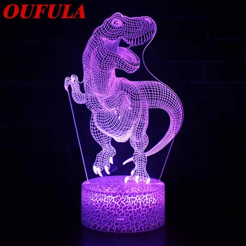 OUFULA Night LED Lights Dinosaur 3D lamp Cute Toy Gift 7 Colors Cartoon Lamp For Children Kids Room
OUFULA Night LED Lights Dinosaur 3D lamp Cute Toy Gift 7 Colors Cartoon Lamp For Children Kids Room