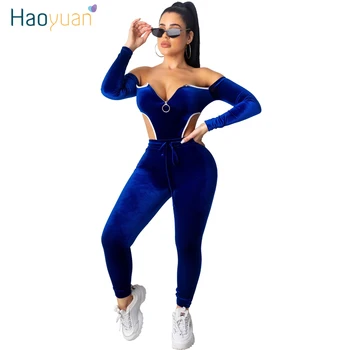 ZOOEFFBB Sexy Velvet Bodysuit Two Piece Rompers Womens Jumpsuit Club Outfits Fall Winter Clothing Jogger Pant Bodycon Overalls
ZOOEFFBB Sexy Velvet Bodysuit Two Piece Rompers Womens Jumpsuit Club Outfits Fall Winter Clothing Jogger Pant Bodycon Overalls