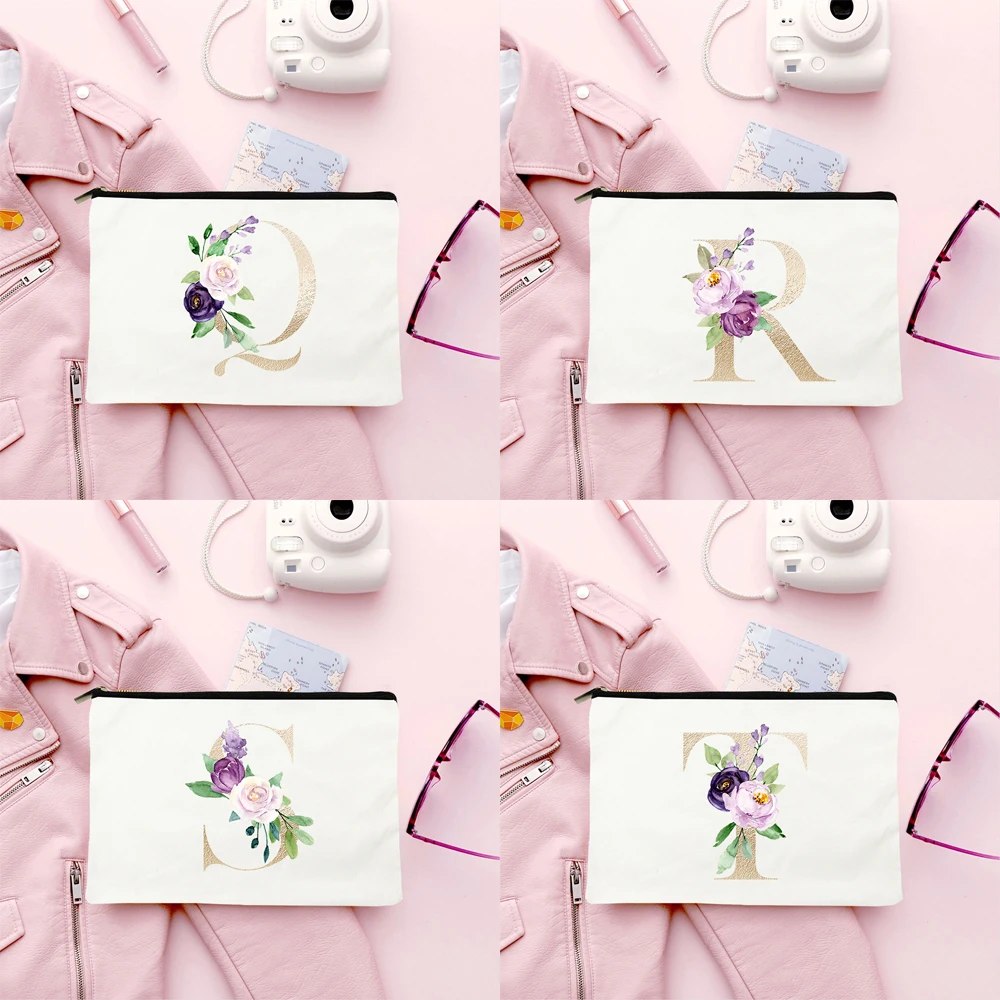 Rose Alphabet Cosmetic Pouch White Cosmetic Makeup Bag Zipper Pouch Organizer Harajuku Canvas Organizer Bags Teacher Life Gift
Rose Alphabet Cosmetic Pouch White Cosmetic Makeup Bag Zipper Pouch Organizer Harajuku Canvas Organizer Bags Teacher Life Gift