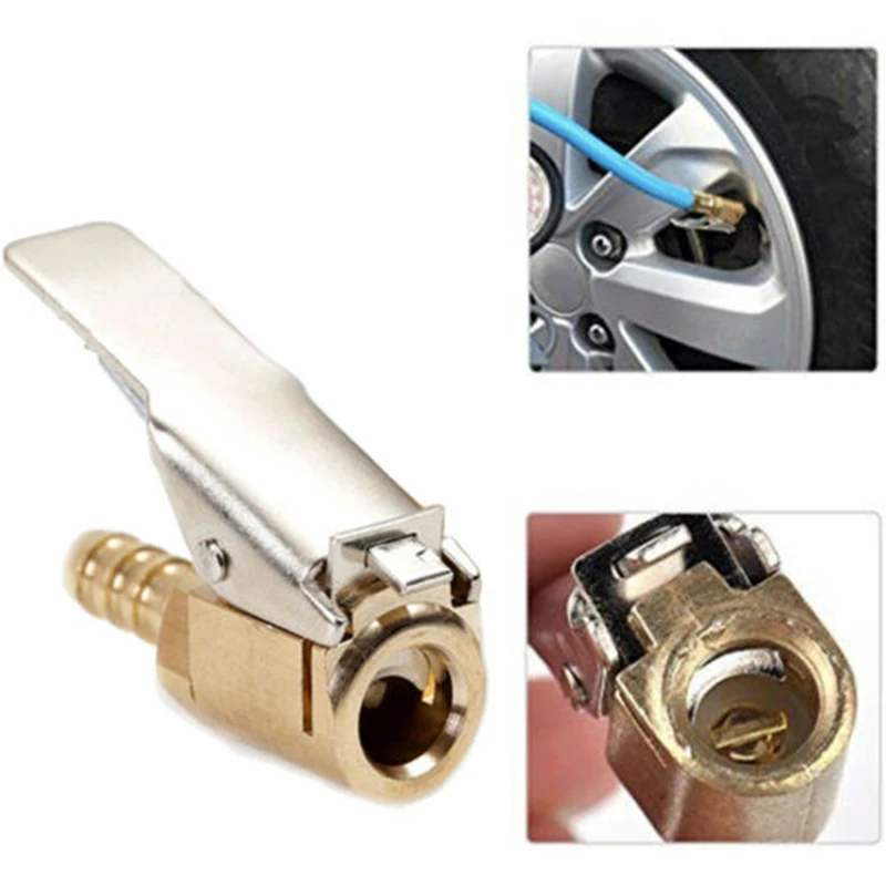 1 Pcs 6mm 8mm Hose Barb Clip-On Ball Foot Air Chuck Open Brass Stem Tire / Tyre Inflator Gauge Fitting Tire Repair Tools
1 Pcs 6mm 8mm Hose Barb Clip-On Ball Foot Air Chuck Open Brass Stem Tire / Tyre Inflator Gauge Fitting Tire Repair Tools