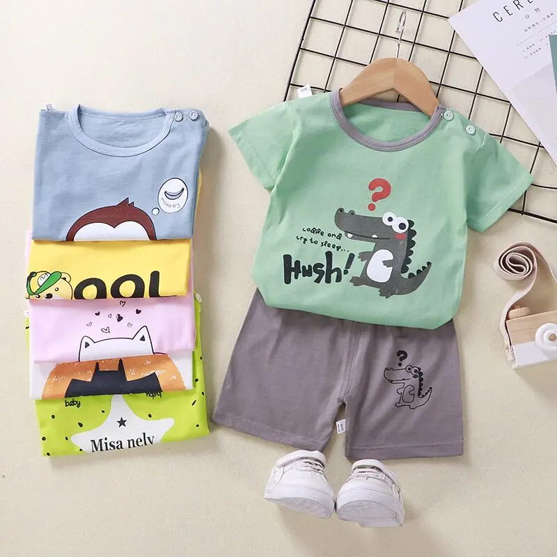 Summer Children 2PCS Suits Baby Boys Pure Cotton Clothing New Designed Cartoon Kids Top and Shorts Set Girls T-shirt and Shorts
Summer Children 2PCS Suits Baby Boys Pure Cotton Clothing New Designed Cartoon Kids Top and Shorts Set Girls T-shirt and Shorts