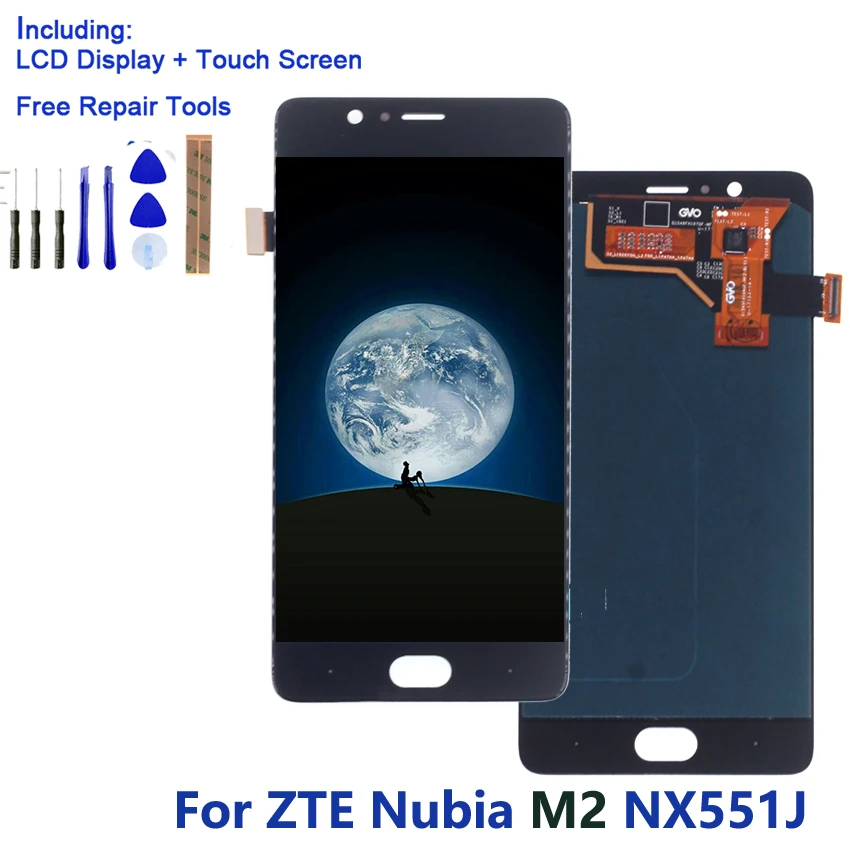 Оригинальный сенсорный экран для ZTE Nubia M2 NX551J ЖК-дисплей дигитайзер в сборе