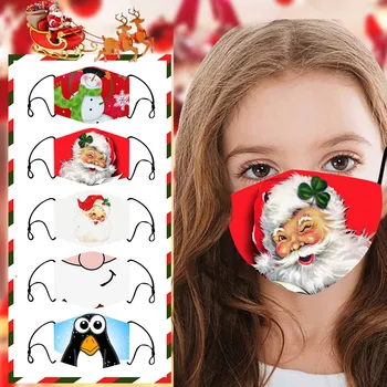 Children Christmas Printed Masks Washable Filterable Face Respirator Windproof Dustproof Mask Cover Protective Reuse Kids Masque
Children Christmas Printed Masks Washable Filterable Face Respirator Windproof Dustproof Mask Cover Protective Reuse Kids Masque