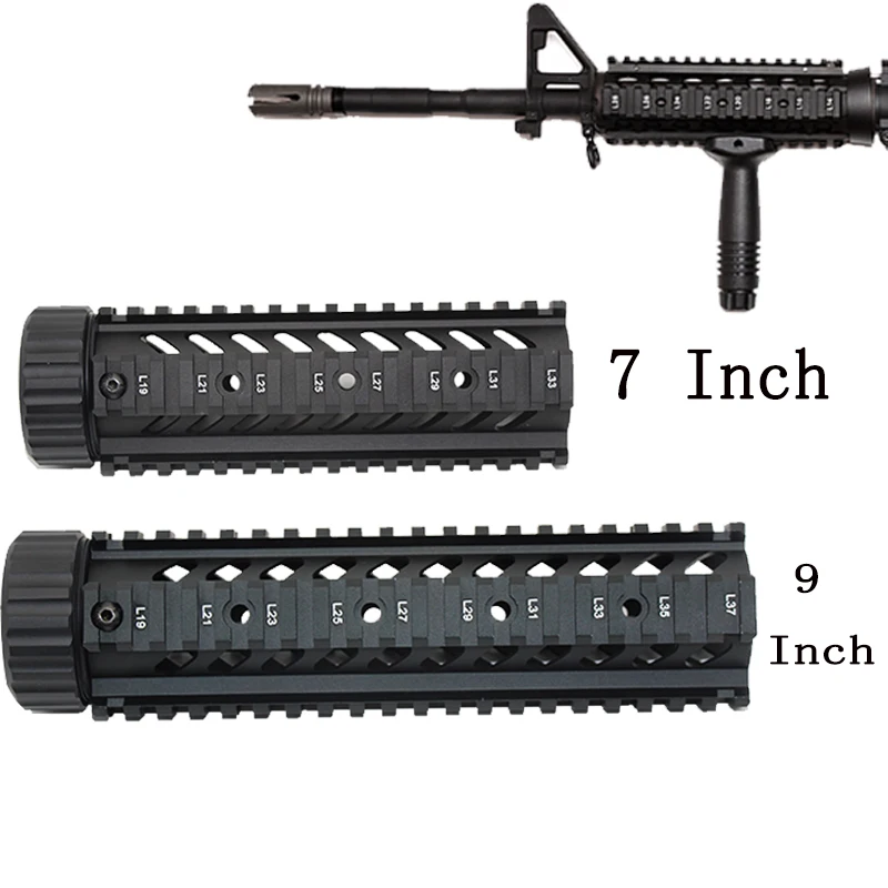 Aluminum Hunting Tactical Airsoft Handguard 7 9 Inch for M4 Carbine Free Float Quad Rail Picatinny Mounting Rifle Accessories
Aluminum Hunting Tactical Airsoft Handguard 7 9 Inch for M4 Carbine Free Float Quad Rail Picatinny Mounting Rifle Accessories