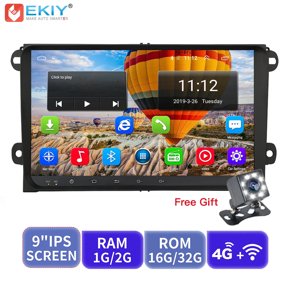 EKIY 9'' IPS Android 8.1 No 2 Din Multimedia Player Car Radio Stereo For VW Volkswagen Skoda/Octavia Golf Polo GPS Navigation
EKIY 9'' IPS Android 8.1 No 2 Din Multimedia Player Car Radio Stereo For VW Volkswagen Skoda/Octavia Golf Polo GPS Navigation