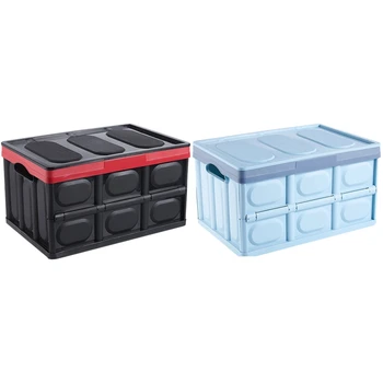 2pcs 30L Household Folding Storage Box with Lid Storage Box Laundry Basket Closet Toy Storage Box Plastic - Black & pink
2pcs 30L Household Folding Storage Box with Lid Storage Box Laundry Basket Closet Toy Storage Box Plastic - Black & pink