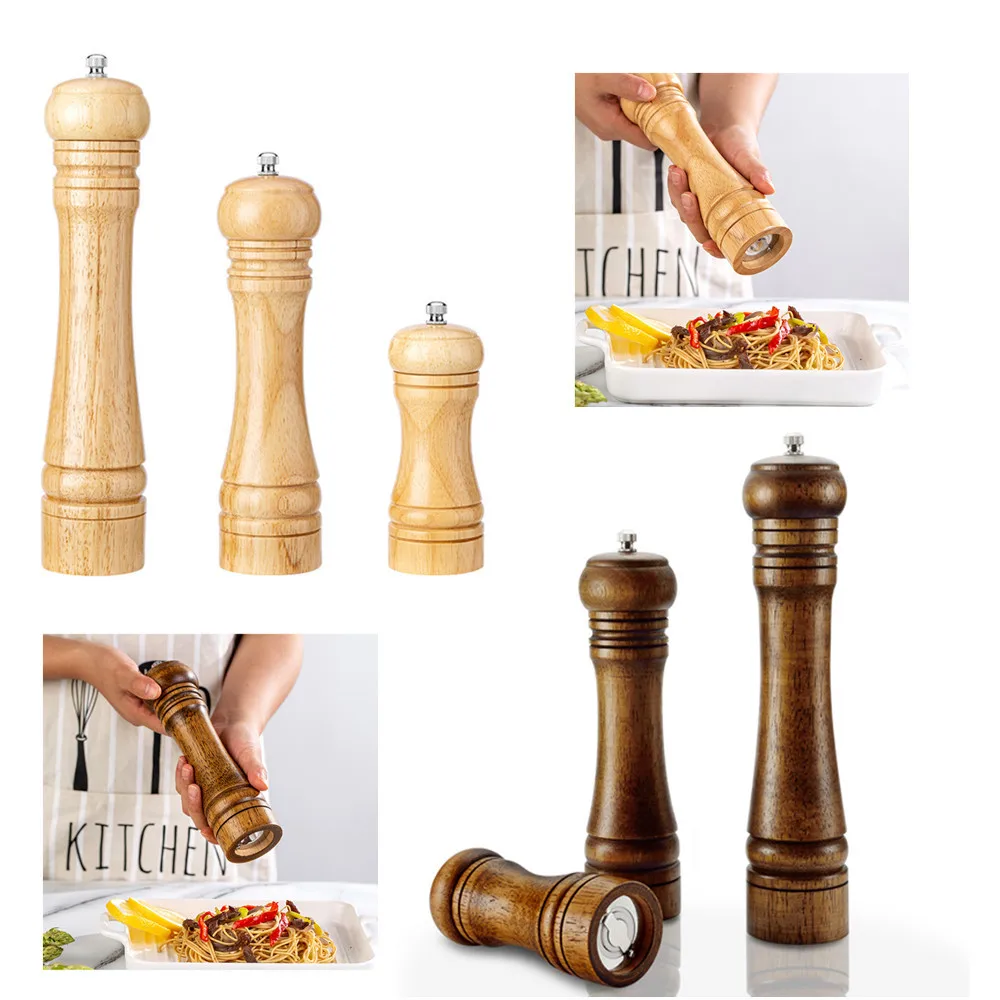 5" 8" 10" Primary Color Oak Grinder Manual Pepper Grinder with Ceramic Grinder Multifunctional Seasoning Bottle Kitchen Tool
5" 8" 10" Primary Color Oak Grinder Manual Pepper Grinder with Ceramic Grinder Multifunctional Seasoning Bottle Kitchen Tool