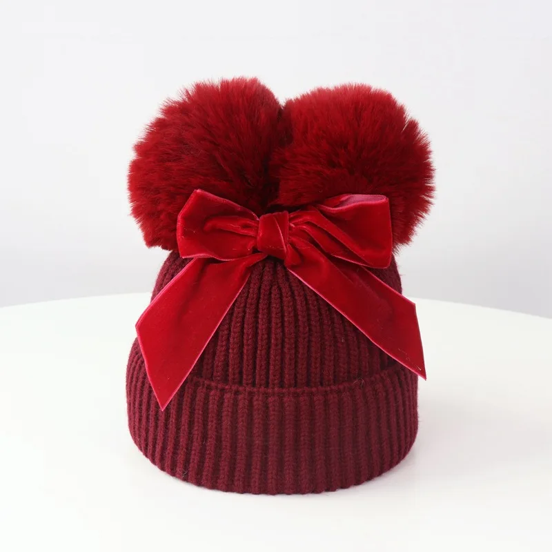Children's cute knitted hat Woolen hat winter thicken warm baby hatFur ball ear warm hat wool ball letters
Children's cute knitted hat Woolen hat winter thicken warm baby hatFur ball ear warm hat wool ball letters