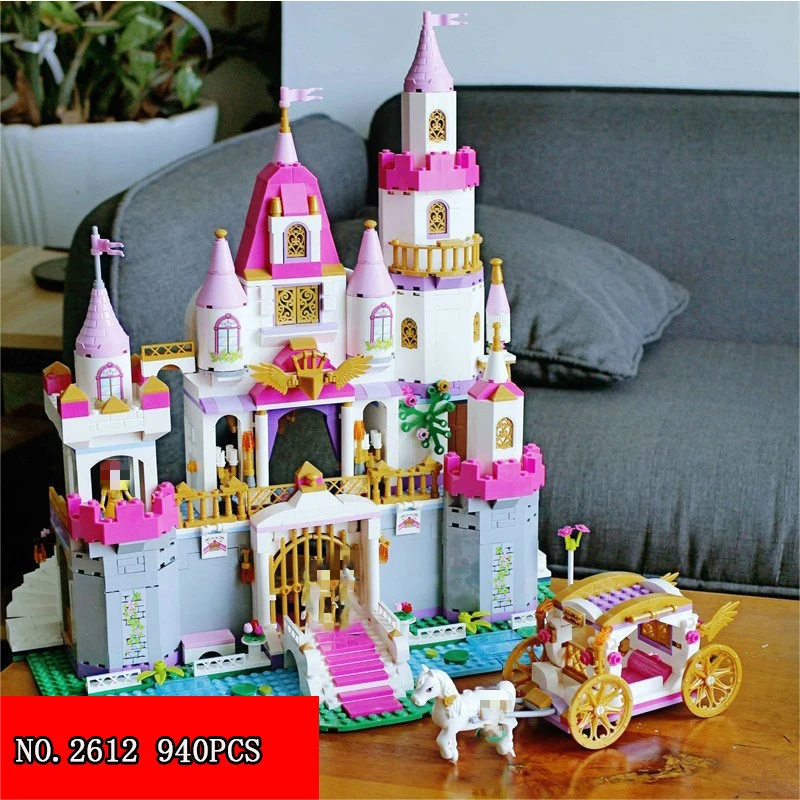 940pcs City Girl Toy Princess Castle Villa Assemble Legoinglys Building Blocks Carriage Brick Model for Children Gifts
940pcs City Girl Toy Princess Castle Villa Assemble Legoinglys Building Blocks Carriage Brick Model for Children Gifts